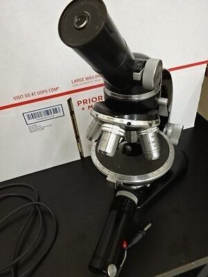 MICROSCOPE POLARIZING POL LEITZ WETZLAR GERMANY BERTRAND OPTICS AS IS B#top