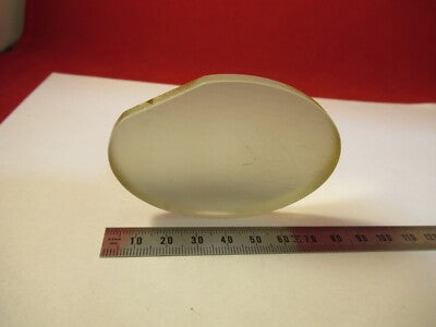 OPTICAL GLASS TRUNCATED ELLIPTICAL MIRROR SILVER PRO OPTICS AS PICTURED &T6-A-06