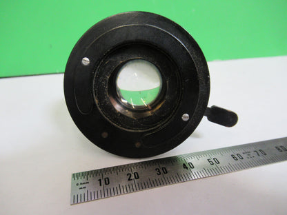 ANTIQUE BAUSCH LOMB CONDENSER + IRIS 39mm  MICROSCOPE PART AS PICTURED H7-B-65