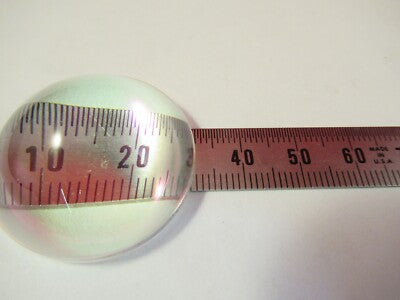 OPTICAL BI CONVEX GLASS LENS THICK OPTICS AS PICTURED &13-A-55