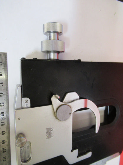 Wild Swiss M20 Stage Table Micrometer Microscope Part AS Pic