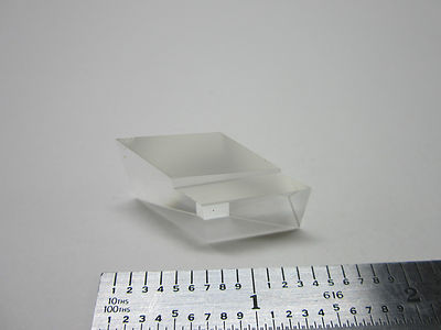 OPTICAL PRISM MONOLITHIC WITH CUTS TRUNCATED OPTICS one chip on corner