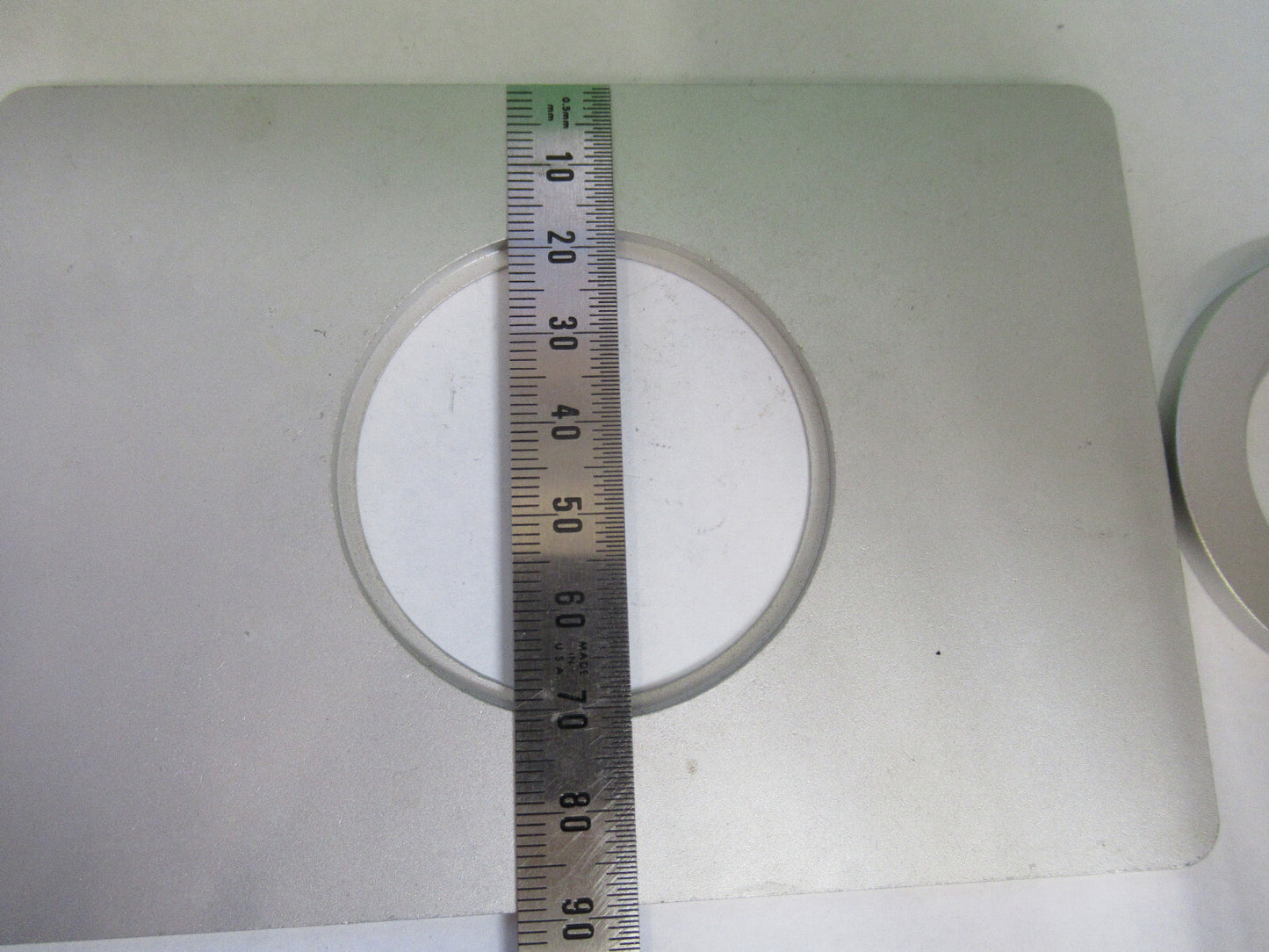 Nikon Japan Metal Stage Table Rare Microscope Part