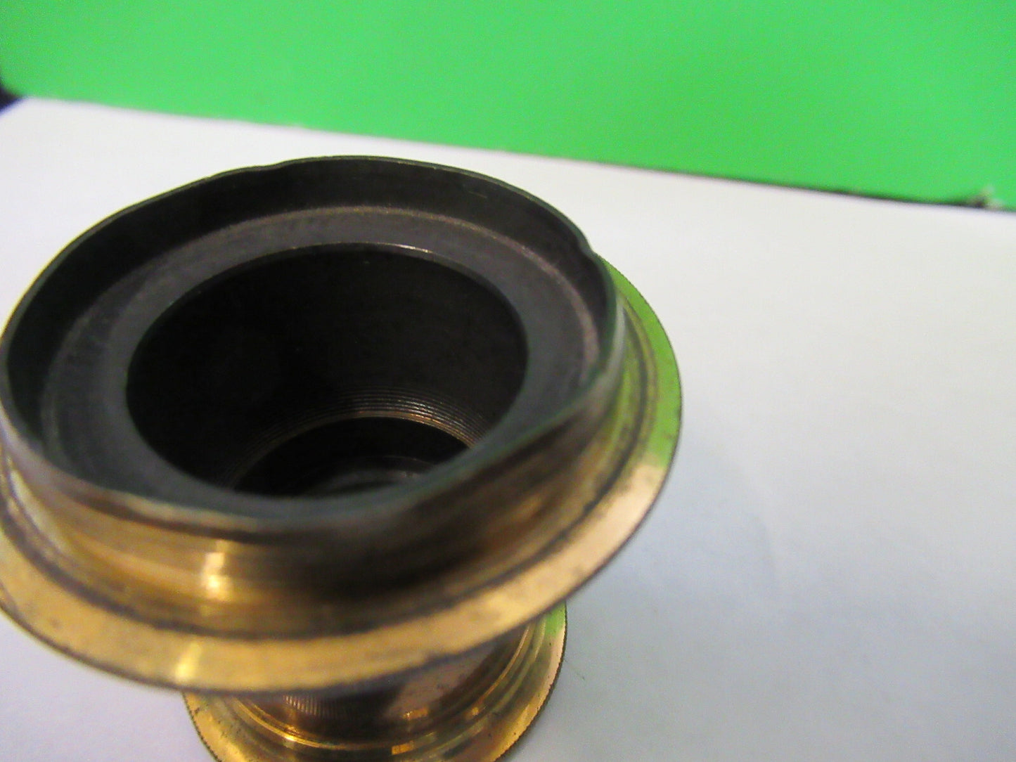 FOR PARTS ANTIQUE LONDON BRASS EYEPIECE LENS MICROSCOPE PART AS PICTURED X6-A-96