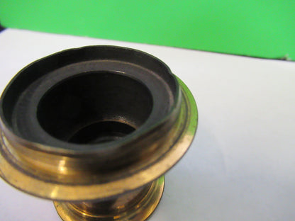 FOR PARTS ANTIQUE LONDON BRASS EYEPIECE LENS MICROSCOPE PART AS PICTURED X6-A-96