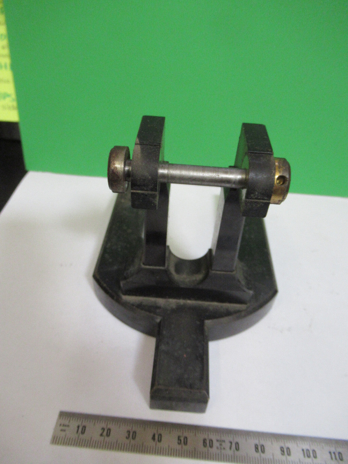 Antique Carl Zeiss AG Jena Horseshoe Base Microscope Part