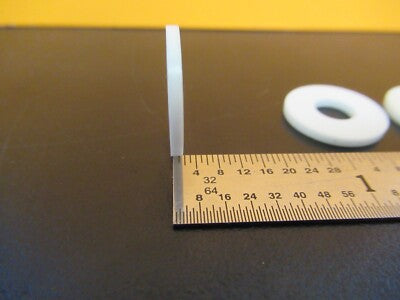 LOT 4 EA ALUMINA CERAMIC WASHERS HIGH TEMPERATURE PARTS AS PICTURED &A3-B-51
