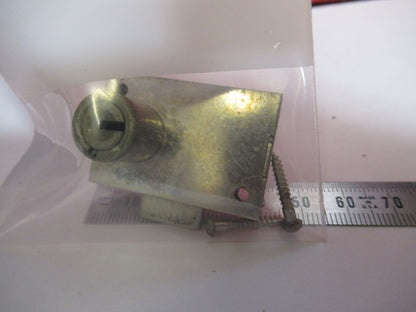 ANTIQUE BAUSCH LOCK ASSEMBLY WITHOUT KEY MICROSCOPE PART AS PICTURED Y5-A-08