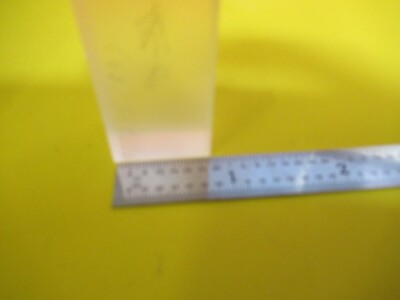 OPTICAL LENS BLOCK CONVEX RARE MIL SPEC RECTANGLE OPTICS AS PICTURED &FT-6-173