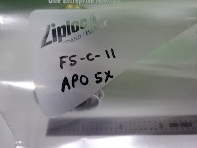 MICROSCOPE PART MITUTOYO JAPAN APO OBJECTIVE BD PLAN 5X OPTICS AS IS B#F5-C-11