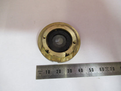 LEICA DMRB MOUNTED IRIS DIAPHRAGM MICROSCOPE PART OPTICS AS PICTURED #G4-A-119