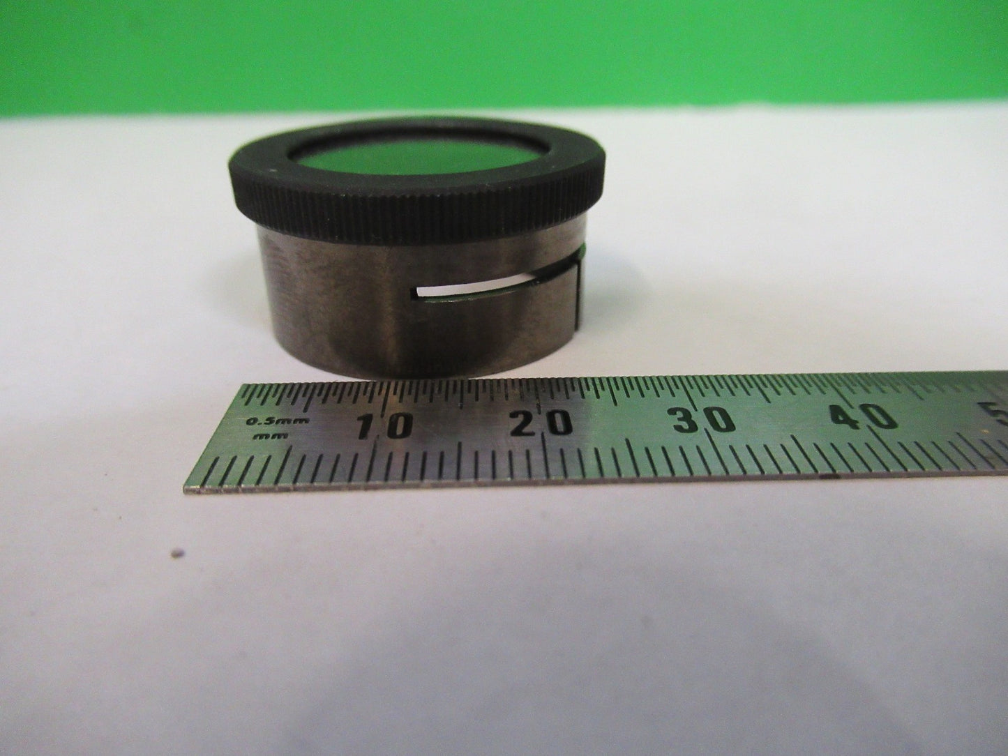 OPTICAL GLASS RETICLE MICROMETER PATTERN MICROSCOPE PART AS PICTURED U8-A-72