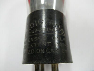 FOR PARTS ANTIQUE RCA RADIOTRON VALVE UV-201-A ATWATER BREADBOARD AS PIC &4-DT-W
