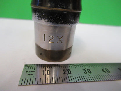 Antique American Optical Co. 12x eyepiece ocular lens Microscope Part