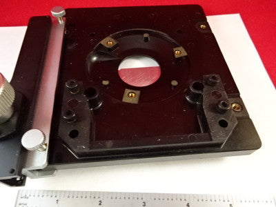 Microscope Part Ernst Leitz Germany Stage Specimen Table Micrometer