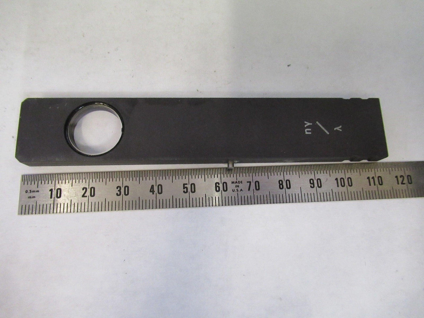 AUS JENA GERMANY LAMBDA SLIDE POLARIZER MICROSCOPE PART AS PICTURED V8-B-04