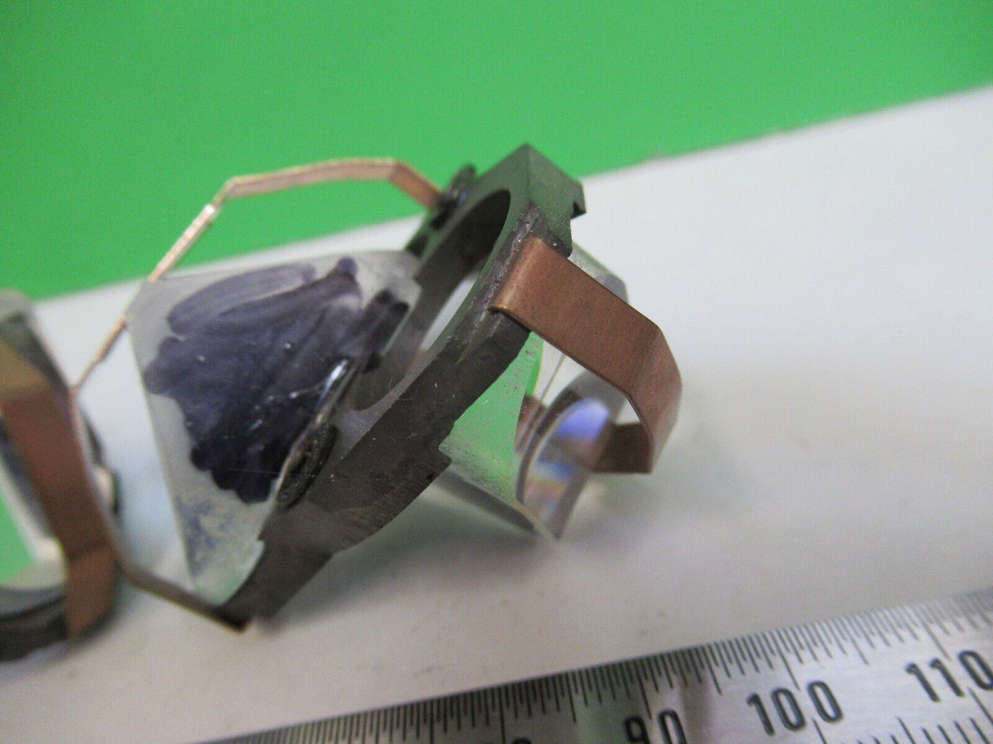 PAIR PRISM ASSEMBLIES STEREO HEAD OPTICS MICROSCOPE PART AS PICTURED &Z6-A-118