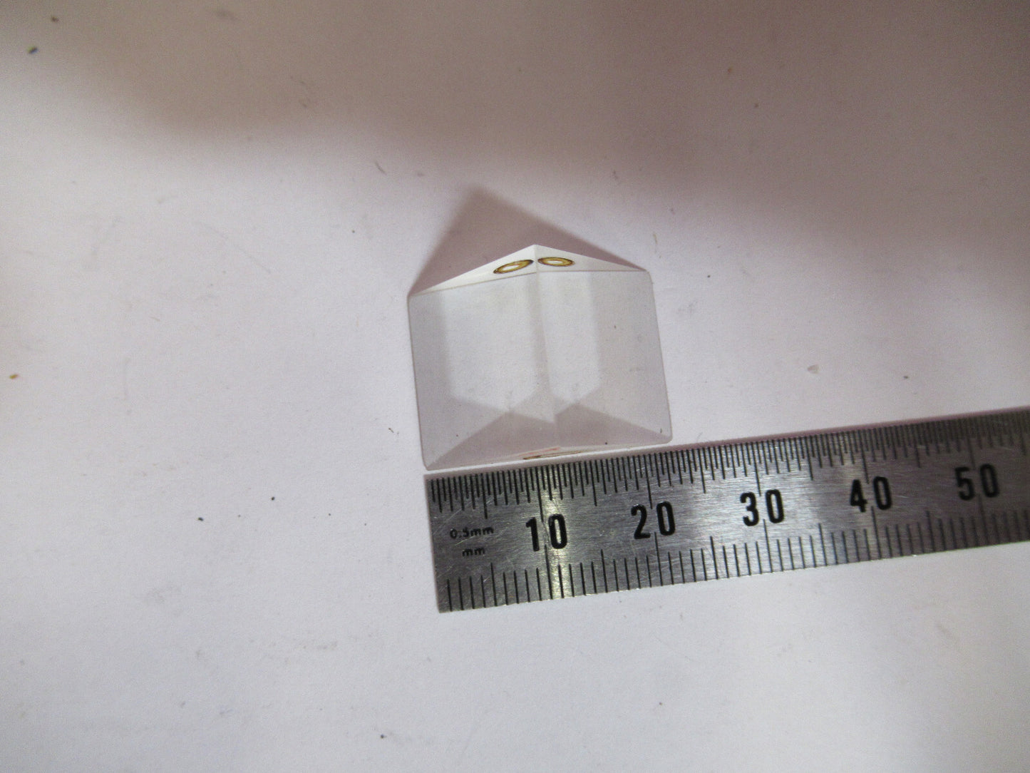 OLYMPUS JAPAN  GLASS PRISM HEAD MICROSCOPE PART AS PICTURED  T1-A-58