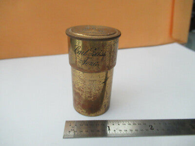 Carl Zeiss AG Jena 2.5mm Empty Brass Objective Can Microscope