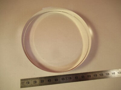 OPTICAL FLAT 4" DIAMETER FUSED SILICA 1/10 WAVE LASER OPTICS AS PICTURED 29-A-02