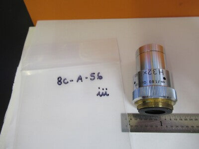 LEITZ QUARTZ UV OBJECTIVE H 32X INFINITY OPT MICROSCOPE PART AS PICTURED 8C-A-56