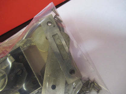 ANTIQUE LEITZ WEZLAR LOCK ASSEMBLY PLUS  KEY MICROSCOPE PART AS PICTURED Y5-A-04