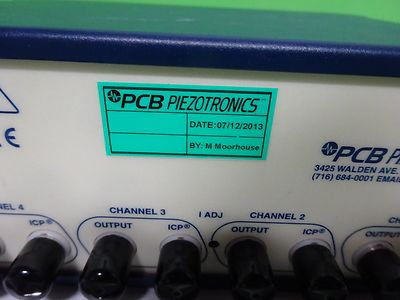 PCB PIEZOTRONICS 482C ICP SIGNAL CONDITIONER 4 CHAN ACCELEROMETER CALIBRATION
