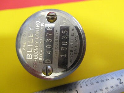 BLILEY ELECTRIC QUARTZ CRYSTAL FREQUENCY CONTROL 1903.5 Kc AS PICTURED &FT-6-131