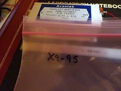 RF MICROWAVE FREQUENCY AMPLIFIER 2 GHz AVANTEK GaAs FET APM-1033 AS IS BIN#X9-95