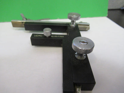 UNIVERSAL STAGE CLIPS XY WORKS FINE MICROSCOPE PART AS PICTURED T4-B-37