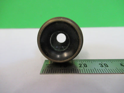Antique Ernst Leitz Brass Objective 1X Rare Microscope Part