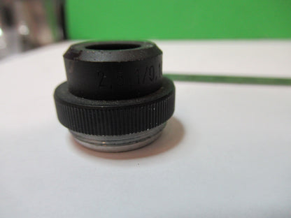 ROLYN GERMANY OBJECTIVE 2.5X LENS  MICROSCOPE PART AS PICTURED T5-A-91