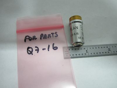 MICROSCOPE PART ZEISS EPIPLAN GERMANY 10X OBJECTIVE  OPTICS AS IS BIN#Q7-16