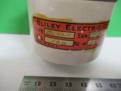 Vintage 1940's Quartz Crystal Bliley Electric Co. BC46H Frequency 100 Kc
