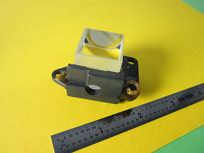 MICROSCOPE PART REICHERT LEICA PRISM BEAM SPLITTER OPTICS BIN#26-07