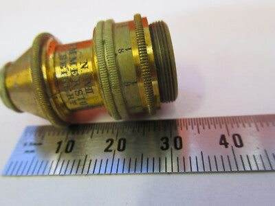 ANTIQUE BRASS SEIBERT GERMAN OBJECTIVE "VII" MICROSCOPE PART AS PICTURED F6-B-97