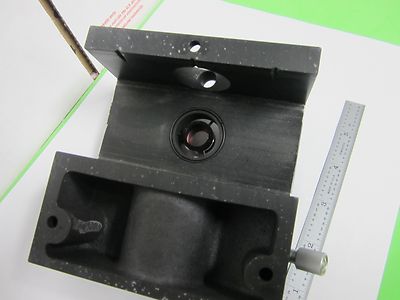 MICROSCOPE PART POLYVAR REICHERT LEICA EPI BLOCK FRONT HEAD AS IS DWR#8D
