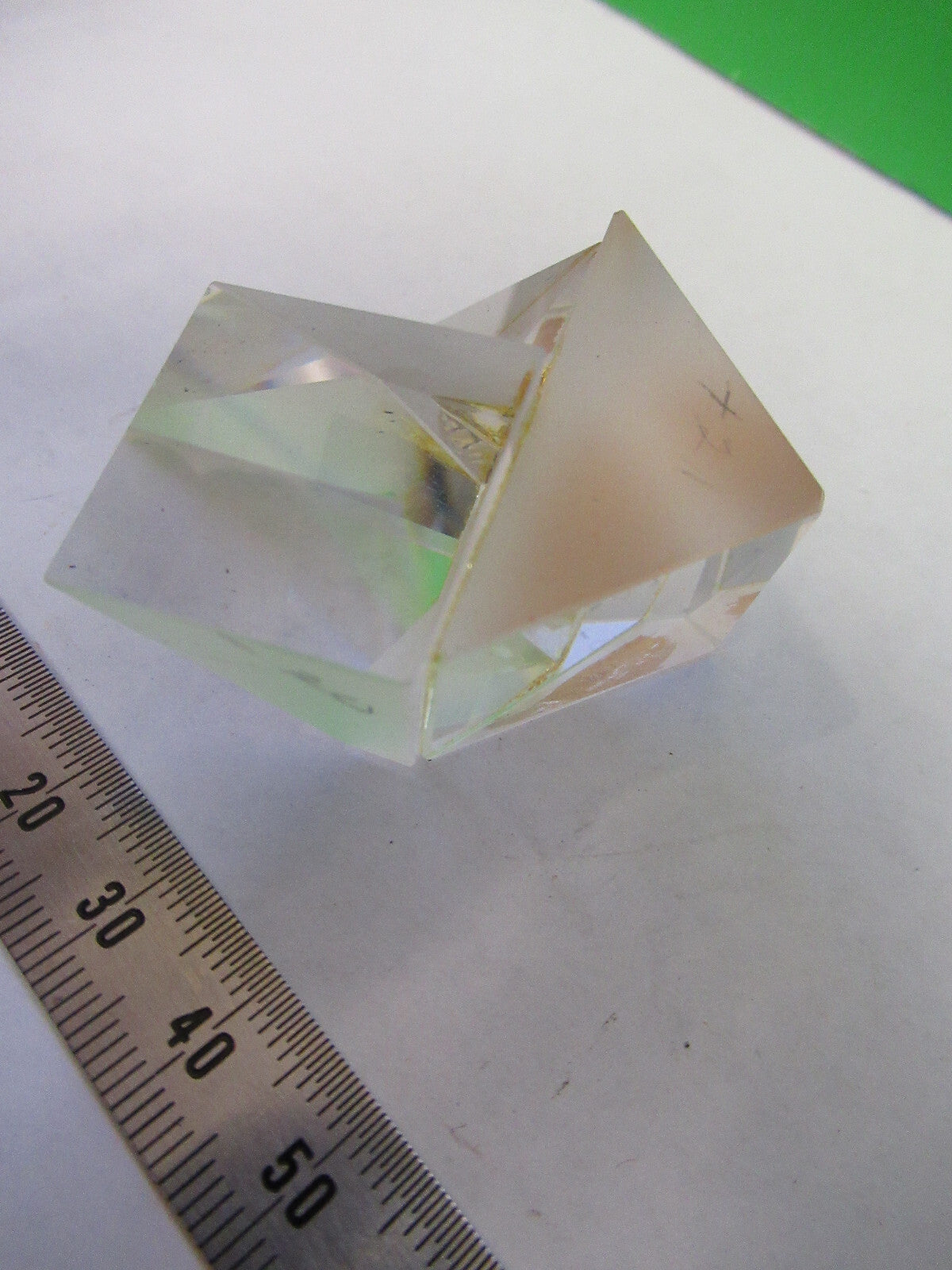 Optics American Optical Co. American Head Stereo Glass Prism Microscope Part