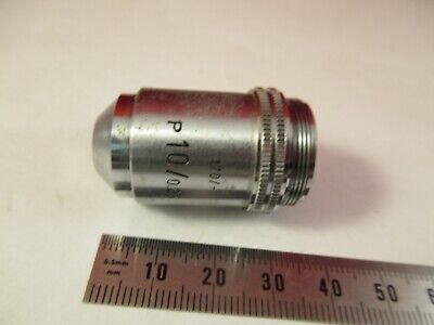 LEITZ GERMANY POL OBJECTIVE 10X /170 OPTICS MICROSCOPE PART AS PICTURED &8-A-77