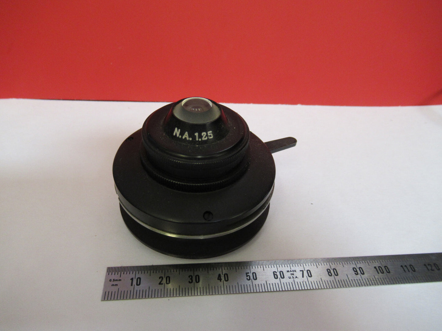 ANTIQUE AMERICAN OPTICS AO IRIS CONDENSER MICROSCOPE PART AS PICTURED Y5-A-02