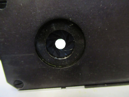 AUS JENA GERMANY SLIDE IRIS DIAPHRAGM OPTICS MICROSCOPE PART AS PICTURED T2-A-05