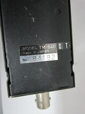 MICROSCOPE INSPECTION VIDEO CAMERA CCD PULNIX TM-540 OPTICS AS IS BIN#N4-17