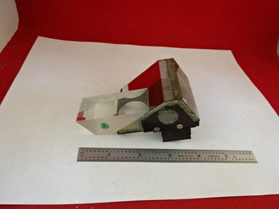 MICROSCOPE PART REICHERT LEICA POLYVAR HEAD PRISM OPTICS AS IS B#U1-B-03