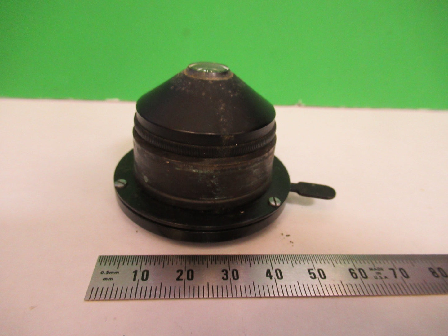 BAUSCH LOMB ANTIQUE CONDENSER IRIS ASSEMBLY MICROSCOPE PART AS PICTURED T3-B-49