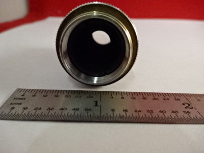LEITZ GERMANY OBJECTIVE 10X 170/- OPTICAL MICROSCOPE PART OPTICS AS IS &2-A-12