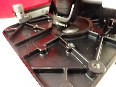 MICROSCOPE PART LEITZ GERMANY SM-LUX TABLE STAGE + CONDENSER  AS IS B#P2-A-99