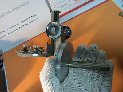 GONIOMETER PART X-RAY DIFFRACTION OR OPTICS SAMPLE HOLDER WITH MICROMETER BIN#16