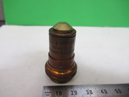 ANTIQUE BAUSCH LOMB BRASS OBJECTIVE 97X MICROSCOPE PART AS PICTURED S7-A-32