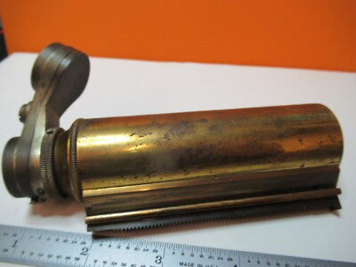 Antique Bausch & Lomb Tubus Nose Brass 1890's Microscope Part