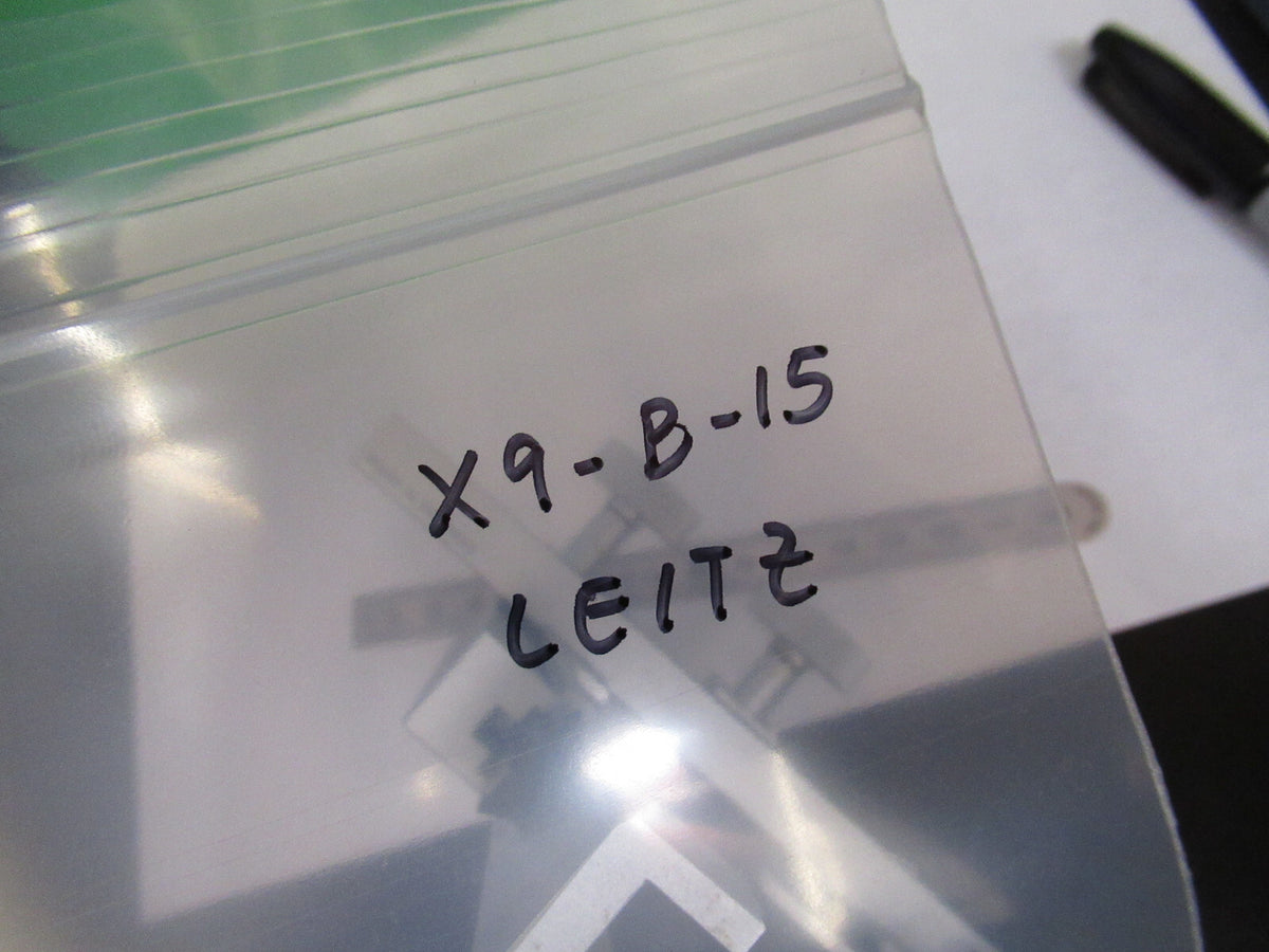 LEITZ GERMANY XY STAGE CLIPS UNIVERSAL MOUNT MICROSCOPE PART AS PICTURED X9-B-15
